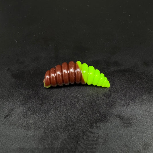 Larva XL (color:Dark Chocolate+Chartreuse UV)