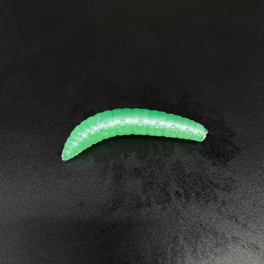 Larva Grub 40mm (color:Green Pearl)