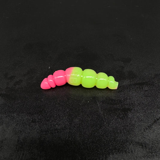 Larva Apod 37mm (color:Chartreuse+Electric Pink)