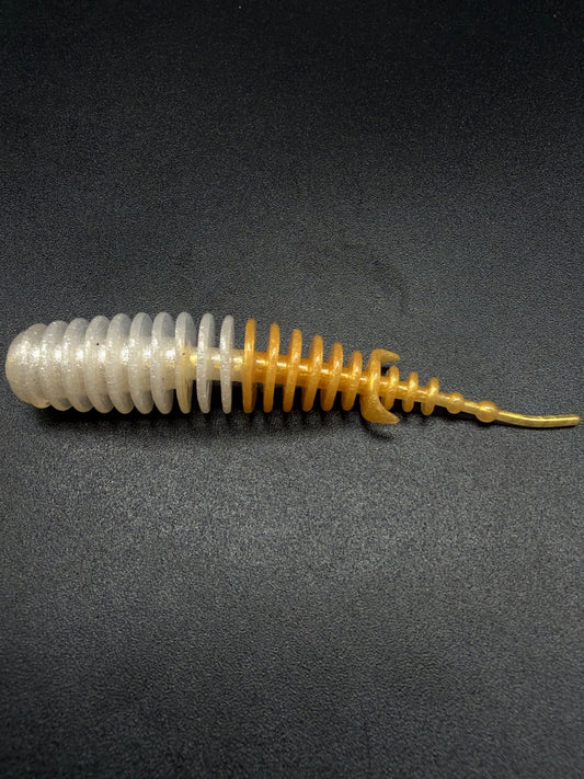T-FAT 65mm color: (White Pearl+Gold Pearl) 7 pcs/pack - Harmony Baits